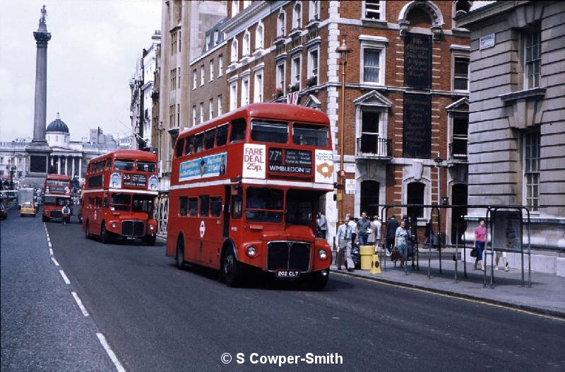 77A,S39,55,RM1202,77A,WIMBLEDON PLOUGH LANE,WHITEHALL,28Jul81.jpg