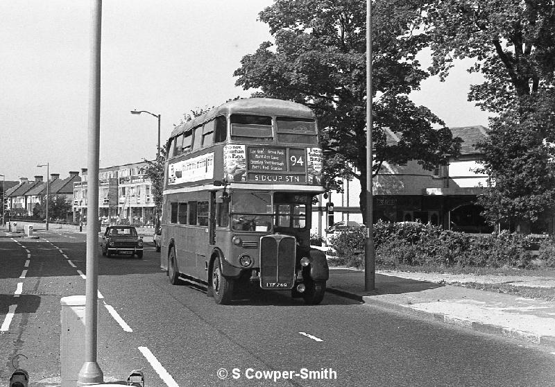 94,BW54,06,RT4210,94,SIDCUP STN,BROMLEY COMMON CROWN BR2,01081978.jpg