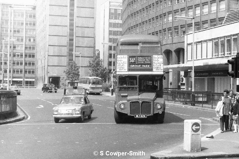 BW09,05, RM0626, 36B, Grove Park, Elephant and Castle, Aug 76.JPG