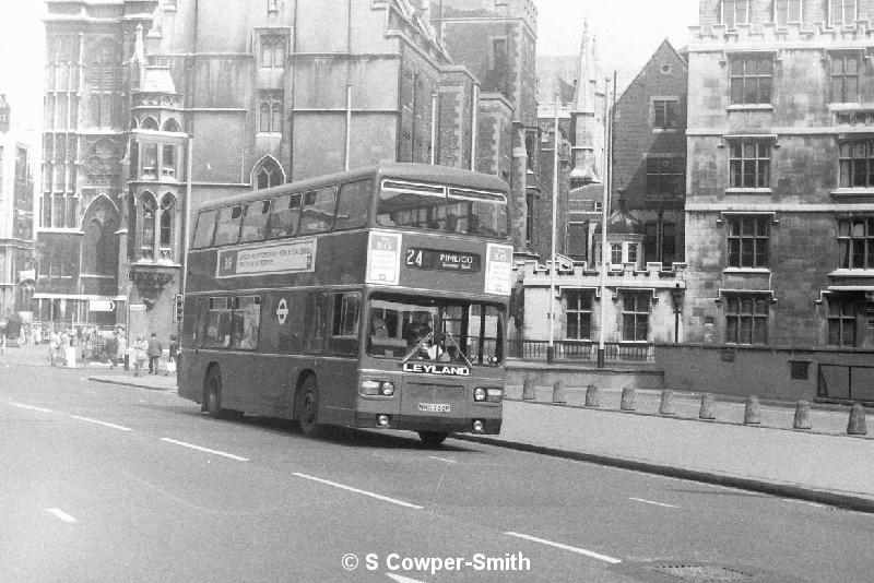 BW09,07, NHG732P, 24, Pimlico, Westminster Abbey, Aug 76.JPG