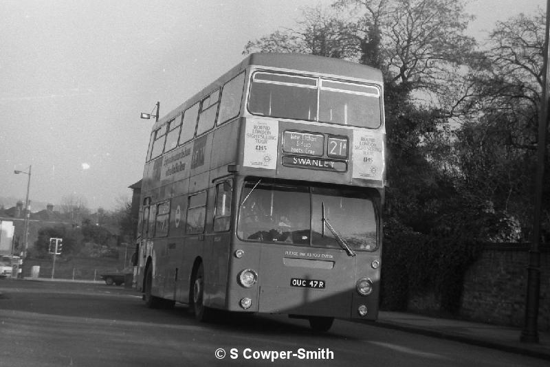 BW10,03, DMS2147, 21A, Swanley, Eltham Well Hall Stn, 011977.JPG - BW10,03, DMS2147, 21A, Swanley, Eltham Well Hall Stn, 011977