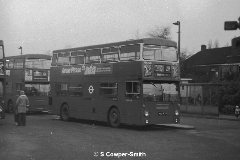 BW10,12, DMS2153, 21A, Swanley, Eltham Well Hall Stn, 011977.JPG