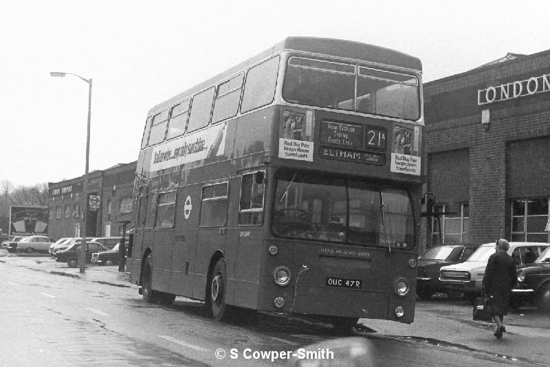 BW16,12,DMS2047,21A,Eltham Well Hall Station,Sidcup Garage,041977.JPG