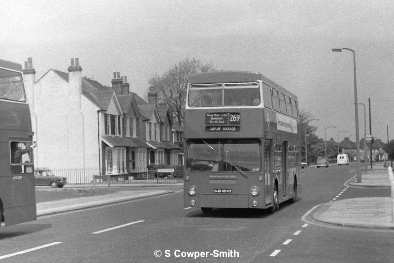 BW20,02,DMS2404,269,SIDCUP GARAGE,BEXLEYHEATH BUS GARAGE,JUNE 1977.JPG