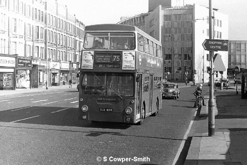 BW27,22,DMS2169,75,WEST CROYDON,CATFORD BRIDGE,Feb-78.JPG