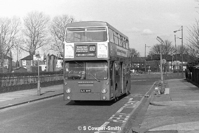 BW27,25,DMS2184,160A,WELLING CORNER,ELTHAM GREEN,Feb-78.JPG