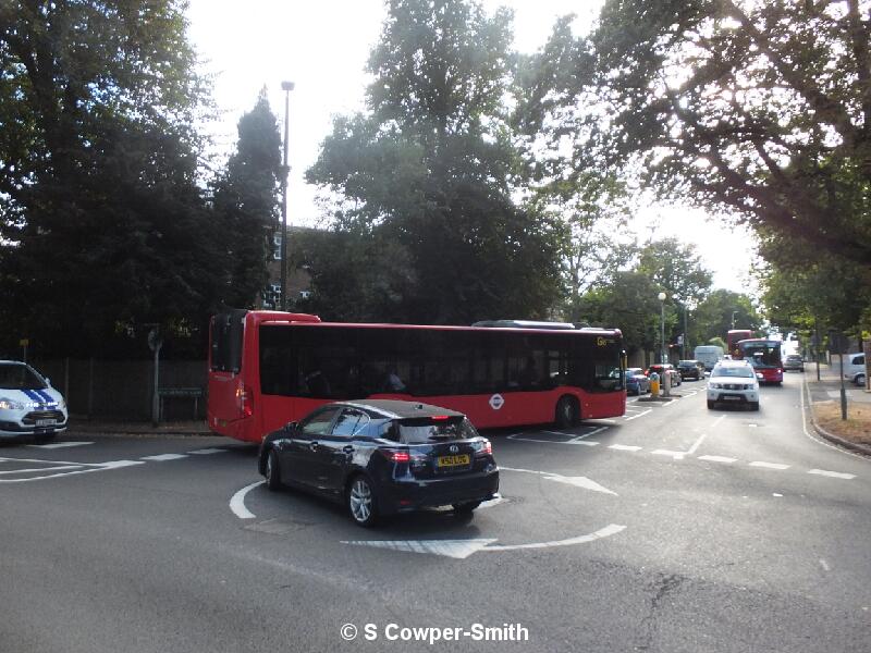 Buses On Diversion Bickley 16 310816.JPG