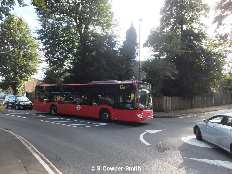 Buses On Diversion Bickley 21 310816.JPG