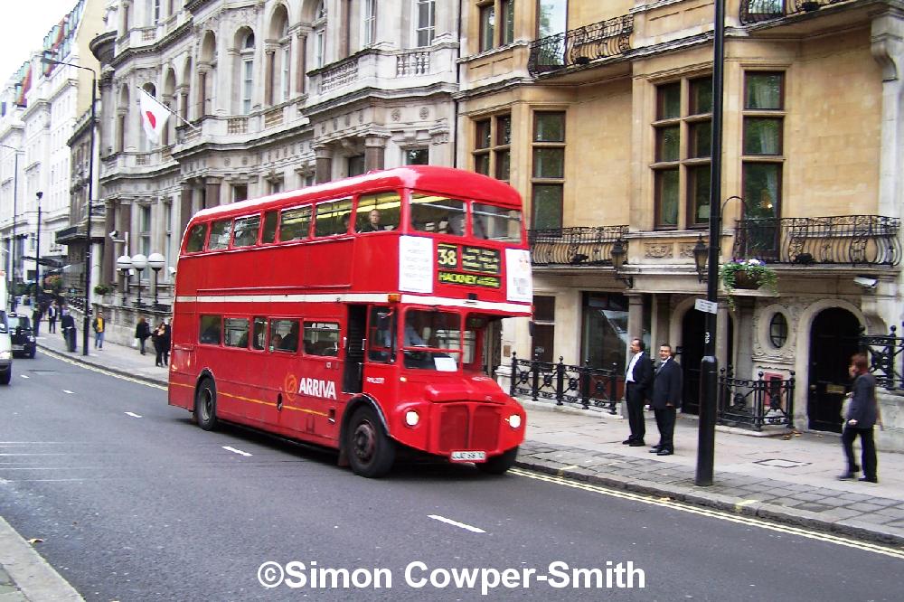 Bus Photos/RML2597 FOS 38 Hackney Clapton Bus Garage Piccadily 281005